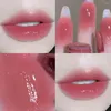 Блеск для губ HEALLOR, розовая прозрачная зеркальная водная глазурь, прозрачная водостойкая глянцевая жидкая помада, красный оттенок, макияж, корейский
