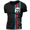 T-shirts pour hommes Vintage Mobil T-shirts Streetwear Martini Sportswear T-shirt pour hauts surdimensionnés T-shirt Vêtements Racing Top 230404