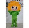 Halloween Cute Sunflower Mascot Costume Adult Size Cartoon Anime theme character Carnival Men Women Dress Christmas Fancy Performance Party Dress