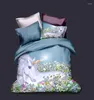 Bedding Sets .WENSD Unicorna With Flower Set Winter Duvet Cover Reactive Printing Bedroom Comforter For Double 200x230