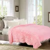 Deken Pluizige Sprei Luipaard Gooi Effen Kleur Voor Slaapbank Decoratieve Shag Pluche Bed Cover Home Decor 230406