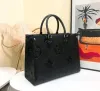 Designväska kvinnor väskor onthego stor kapacitet totes mode sac femme läder designers axel väskor kvinna handväska handtag lady shopping väska