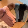 Designer Écran Tactile Hiver Femmes Épais Coupe-Vent En Peluche Coton Gants Cyclisme Et Conduite Résistant Au Froid Cinq Doigts Gants En Gros Cadeau AA