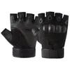 Sports Gloves Half Finger Men's Military Tactical Fingerless Bicycle Cycling Riding Shooting Motor Hiking Hard Knuckle