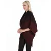 Sciarpe Donna Primavera Autunno Cardigan lavorato a maglia Lady Nappe sciolte Scialle Cappotto maglione a pipistrello Autunno Inverno Avvolgimento di colore graduato Nave di caduta