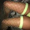 Çorap Çorap Seksi Kadın Kristal Glitter Yukarı Uyluk Yüksek Çoraplar Rhinestone Fishnet Pantyhose Pırlanta Büyük Izgara Taytlar Uzun Çoraplar