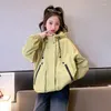 Giubbotti Bambini Primavera Autunno Ragazze Casual Allentato Con cappuccio Top Cappotto per adolescenti Abbigliamento per bambini 6 8 10 12 14 anni Giacca per ragazza