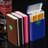 2023 Rökpipor Pull-Down Pop-Up Lid Tolongated Cigarette Case 20-Piece Plast Personlig automatisk bärbar fuktsäker och anti-tryck cigaretthållare