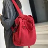 Borse da scuola Zaino da donna Borsa in tessuto per ragazza in tela Studente universitario Donna vintage da viaggio per laptop