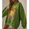 Designer Womens Pullover Hoodie Print Round Neck Sweatshirt Versatile Sweater Top Women Fall Clothes Plus Size