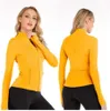 Women's Yoga LU-088 LL 2023 Define Workout Sport Coat Fiess Jacket Sports Quick Dry Activewear Top Solid Zip Up Sweatshirt Sportwear Hot Sell s wear