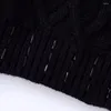Cárdigan de punto a la moda para mujer, cárdigan Retro elegante con cuello en V, joyería de un solo pecho decorada, abrigo de suéter de calidad 2023