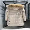 Designer canadese versione di media lunghezza Puffer piumino d'oca Giacca da donna Parka invernale spesso cappotti caldi antivento Streetwear Jjvk Kti7