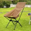 Mobilier de Camping en plein air voyage Super léger pliant Barbecue pêche pique-nique dossier confortable chaise de lune
