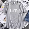 メンズ Tシャツ Tシャツ 2022 Trapstar Tシャツデザイナー男性女性ヒップホップトッププリント Tシャツ夏のファッション黒スポーツウェア Br Dhd8U