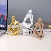 Nordic Abstract Reading Book Statue Resin Decorative Objects Figurine Office Home Desktop Decor Handmade Crafts Sculpture Modern