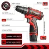 Electric Drill VVOSAI 12V Max Screwdriver Cordless Mini Wireless Power Driver DC LithiumIon Battery 38Inch 2Speed 230406
