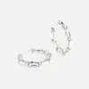 Boucles d'oreilles créoles en cristal pour femmes, bijoux de mariage exagérés, Design de luxe, strass géométrique scintillant, haute qualité