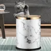 Waste Bins Waterproof modern trash cans can be small kitchens metal Nordic trash cans storage cleaning bathrooms Basuerero Cocina household appliances 230406