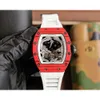 Richa Milles Dragon Design RM57 Tourbillon Man och Phoenix Superclone Carbon Fiber Watch Automatisk ny RM57-01 Watches Light Wristwatch388 Montres de Luxe
