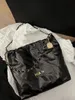 Original kvalitet på Tote Trash Shopping Bag Luxury Womens Designer Purses Channel Chain Travel Handväskor Totes äkta läder crossbody väskor stort medium liten mini