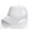 Retail blanco fluorescerende hoeden kunnen op maat gemaakte netcaps logo printen advertentiehoeden snapback honkbal pet pieked