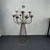 decoration Metal Candelabra Luxury Candle Holders Stands Wedding Table Centerpieces Road Lead For Home Party Decoration imake757