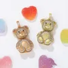 1113 Xuping jewelry Charm jewelry fashion hanging new design animal series bear set full of diamonds pendant
