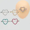 Coeur Gem Dangle Mamelon Anneaux Chaîne Clip De Mamelon Bouclier Anneau Bijoux De Corps Mamelon Bouclier Anneaux Bijoux Helix Piercing Barbell