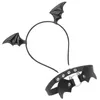 Bandanas bat headband colar feminino headbands adulto halloween acessórios de cabelo trajes crianças