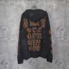 designer hoodies män hoodie balencigs mens tröja tröja paris b familje brev logotyp broderi sanskrit flamma rock smutsig gjord gammal zip hooded irmz