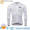 Rowerowe koszulki Zestawy NSR Raudax 2024 Man's Winter Thermal FeCe Jersey Zestaw Long Seves MTB Cycling Wear Triathlon Warm Cycling SportWears Q231107