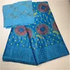 Ткань для одежды в африканском стиле Tissu Bazin Riche Getzner с бусинами и камнями, хлопковая пряжа, французское кружево для свадьбы 5 2 ярда/лот