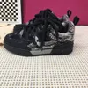 Designer Fashion Trainer sneaker intage Casual schoenen Virgils alligator-reliëf zwart Grijs Bruin Wit Groen kalfsleer Franse Ablohs Herenschoen jnhxz000002