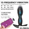 Andere Gesundheit Schönheitsartikel Toy Masr Bluetooth Analplug Vibratoren für Männer Prostata Masturbatoren Frauen App Fernbedienung Dildo Spielzeug Dh2Au