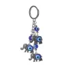 Porte-clés Longes L Evil Eye Porte-clés Hamsa Main Faux Cristal Porte-clés En Forme Accessoires Femmes Chaîne Ronde Or Bourse Pendentif Bijou Ammqk