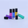 Storage Bottles 500PCS 5ml Frosted Glass Roll On Roller For Essential Oils Empty Parfum Travel