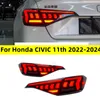 Auto Achterlichten Voor Honda CIVIC 11e achterlicht 20 22-2023 Matrix Styling LED Running Lights Sequentiële Signaal achterlicht