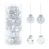 Outros suprimentos de festa de evento 24pcs 6cm Bolas de Natal Xmas Árvore Pendurada Ornamentos Bola Decorações para Casa Navidad Ano Presente Pingente 230406