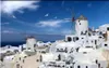 壁紙カスタム壁画POの壁紙ギリシャのエーゲ海の建築景観ホームデコレーションリビングルーム3Dロールの壁