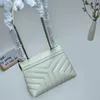 حقيبة مظروف المصمم Loulou Genuine Leather Luxury Handbag 25cm جودة أعلى مع مربع