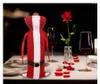 Juldekorationer vinflaskväska MERRY RED COVERS MED BELT XMAS DISTA DECED Festival Cubiererta del Vino