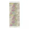 Scarves Luxury Vintage Map Of Palestine Tassel Scarf Women Winter Fall Warm Shawl Wrap Female Palestinian