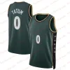 2023 New Patch Basketball Jerseys 0 33 7 36 Jayson Tatum Larry Bird Jaylen Brown Marcus Smart Kevin Garnett Paul Pierce City Shirt Vert Edi