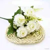 Christmas Decorations Beautiful Peony Rose Artificial Flower Family Wedding Decoration High Quality Autumn Christmas Bouquet Peony R231106