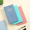 ポータブルスケジュールBook A6 Daily Journal Time Management 365 Days2023 Planner Notebook PU Coverオーガナイザーノートパッド日記