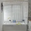 Shower Curtains Transparent shower curtain lining PEVA lightweight waterproof and odorless with anti rust grommet hole shower curtain 230406