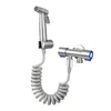 Badrums duschhuvuden Handhållen toalett Bidet Sprayer Set Guns Faucet Bath Tap 304 Rostfritt stålhuvud 230406