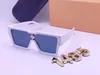Lunettes de soleil design de luxe pour hommes Lunettes de soleil pour femmes Style Anti-Ultraviolet Retro Shield Lens Plate Square One-Piece Full Matte Frame Fashion Eyeglasses1547