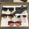 2023 Fashion Designer New Sunglasses CH6054ins Same Cat Eyes Fashion Mesh Red Female